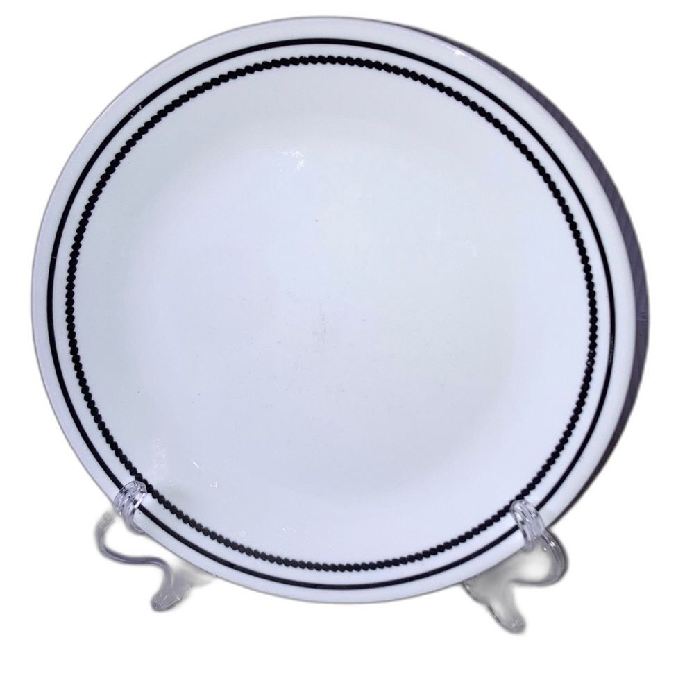 CORELLE Brilliant Black Beads Dinner Plate 10.25 inch Diameter